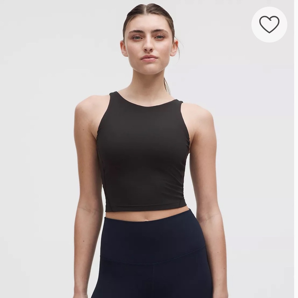 Lululrmon align high neck crop tank